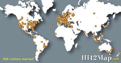 You've been marked on my visitor map!